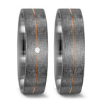 Partnerring 500 Palladium, 585/14 K Rotgold