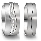 Partnerring 750/18 K vitguld
