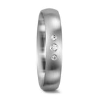 Partnerring 750/18 K vitguld diamant 0.05 ct, 3 stenar, tw-si