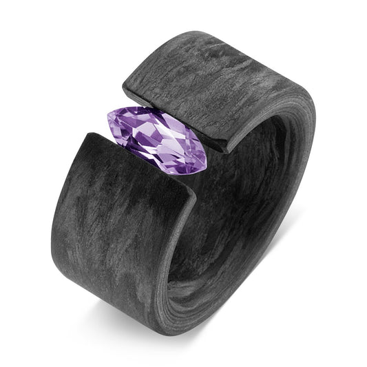 Ring Carbon Amethyst Violet