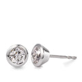 Ohrstecker 750/18 K Weissgold Diamant weiss, 0.50 ct, 2 Steine, Brillantschliff, w-si Ø5.5 mm