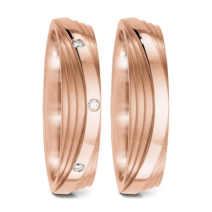 Partnerring 750/18 K roséguld