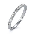 Minnesring 750/18 K vitguld diamant 0.24 ct, 18 stenar, w-si