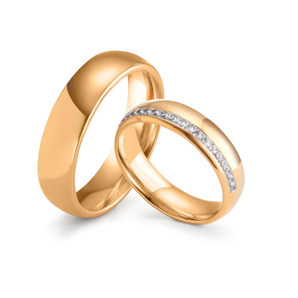 Partnerring 750/18 K roséguld
