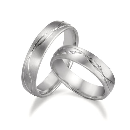 Alliance Or blanc 18K
