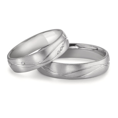 Alliance Or blanc 18K