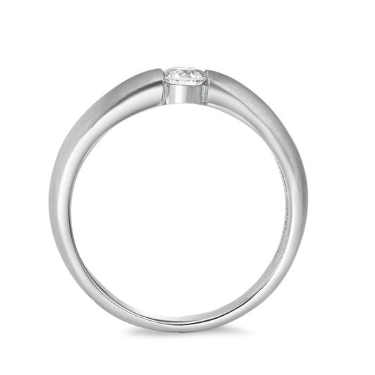 Solitär Ring 950 Palladium Diamant 0.20 ct, w-si