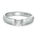 Solitärring 950 palladium diamant 0.20 ct, w-si