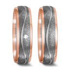 Alliance Or rouge 18K, Palladium 500