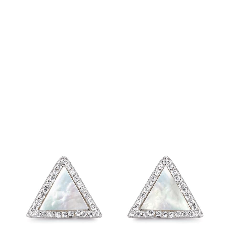 Pendientes Plata Circonita Rodio plateado