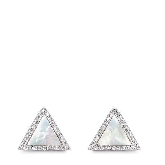 Örhängen med knoppar Silver Zirkoniumoxid rodiumpläterad