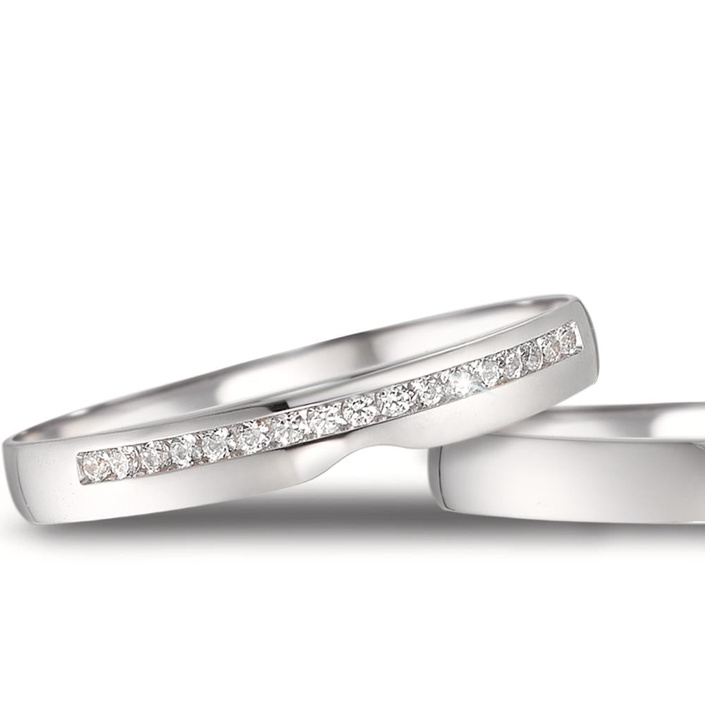 Partnerring 750/18 K vitguld