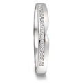 Partnerring 750/18 K vitguld diamant 0.085 ct, 17 stenar, tw-vsi
