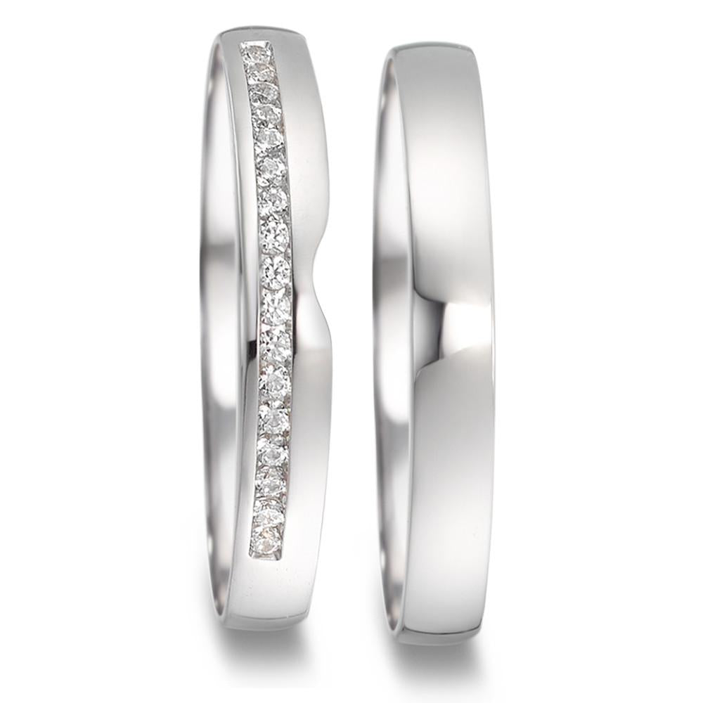 Partnerring 750/18 K vitguld