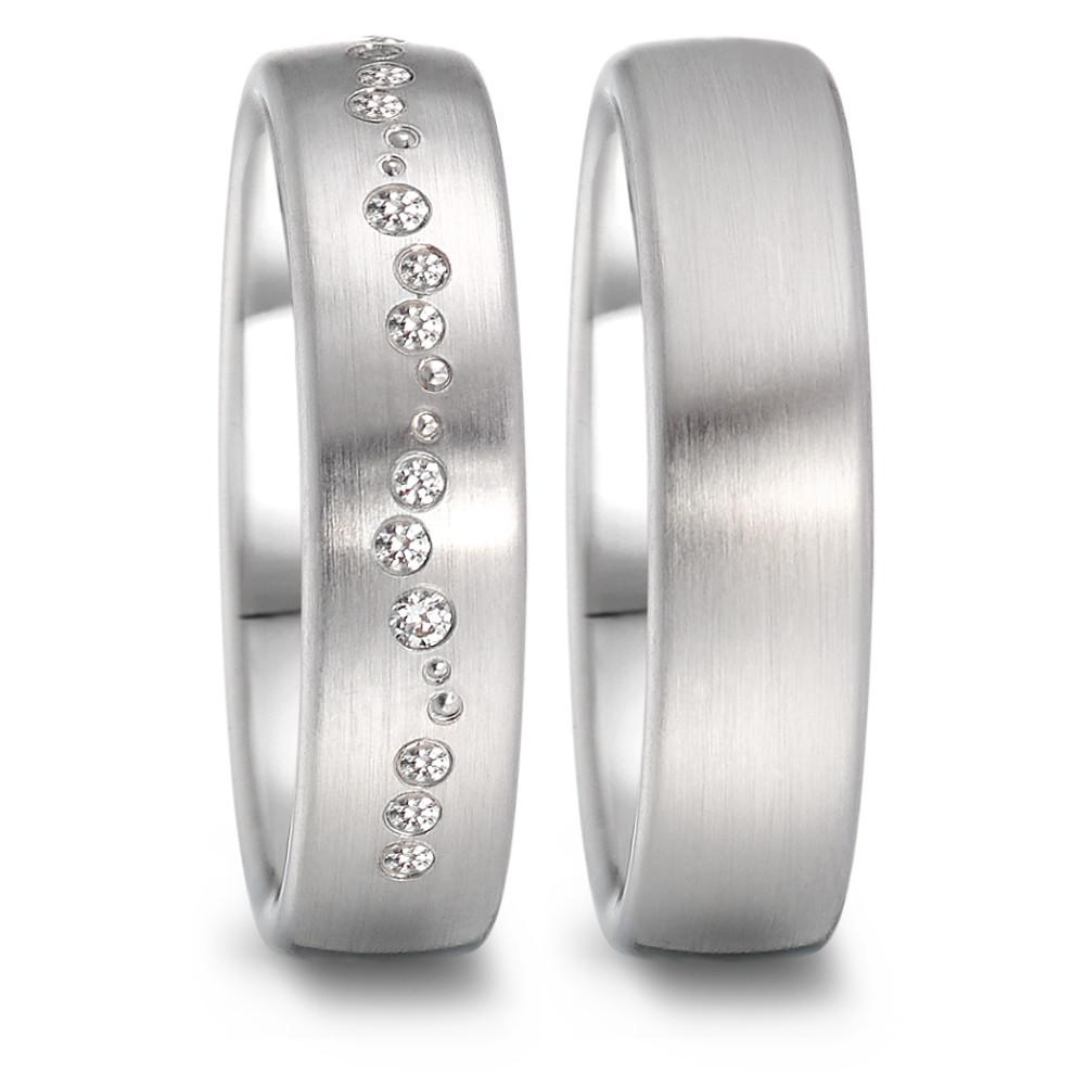 Alliance Or blanc 18K