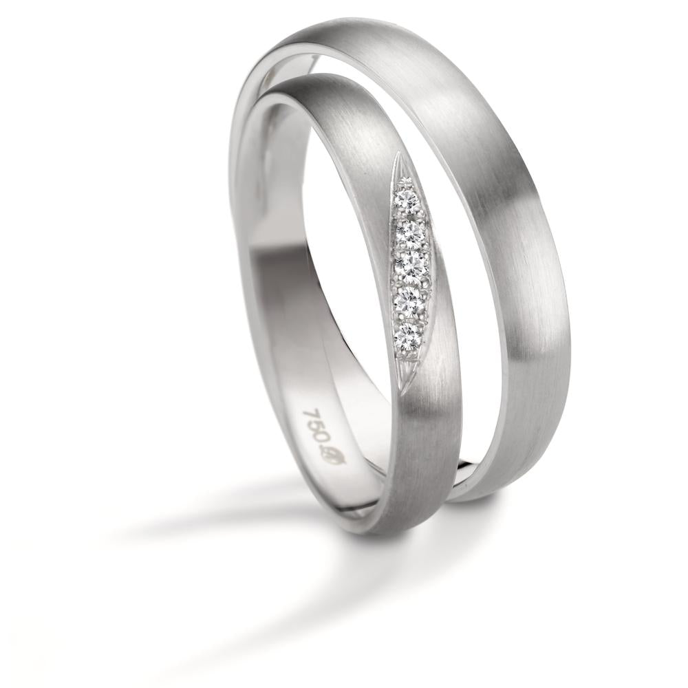 Anello del partner Oro bianco 750/18 carati