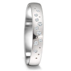 Partnerring 750/18 K vitguld diamant 0.087 ct, 9 stenar, tw-si