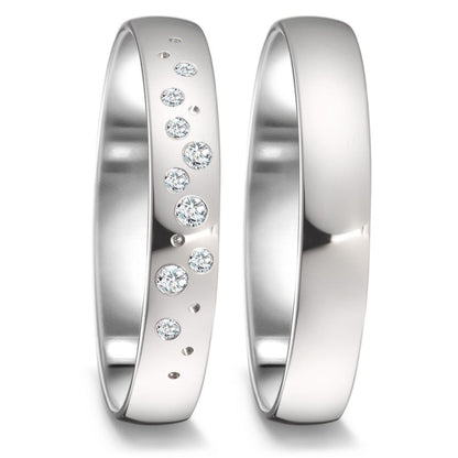 Alliance Or blanc 18K