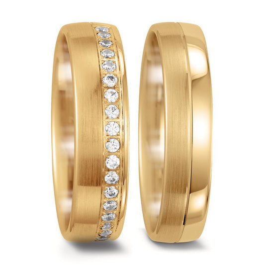 Partnerring 750/18 K gult guld