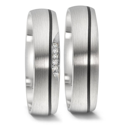 Partnerring 585/14 K vitguld, Kol