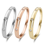 Anelli impilabili Oro bianco 750/18 carati, Oro giallo 750/18 carati, Oro rosso 750/18 carati Diamante 0.13 ct, 13 pietra, w-si