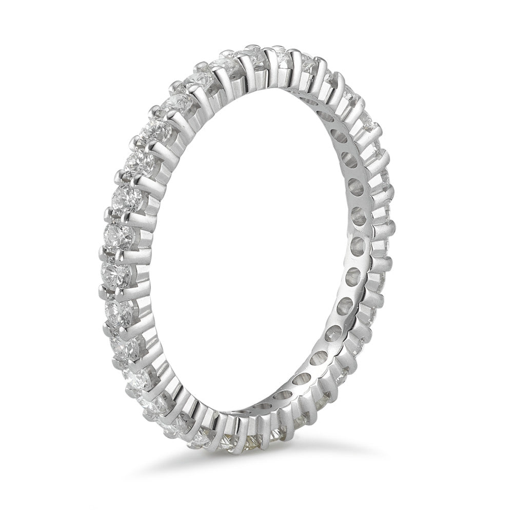 Minnesring 750/18 K vitguld diamant 0.75 ct, w-si