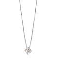 Collier 750/18 K vitguld diamant 0.25 ct, w-si 42 cm Ø4 mm