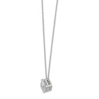 Collier 750/18 K vitguld diamant 0.25 ct, w-si 42 cm Ø4 mm