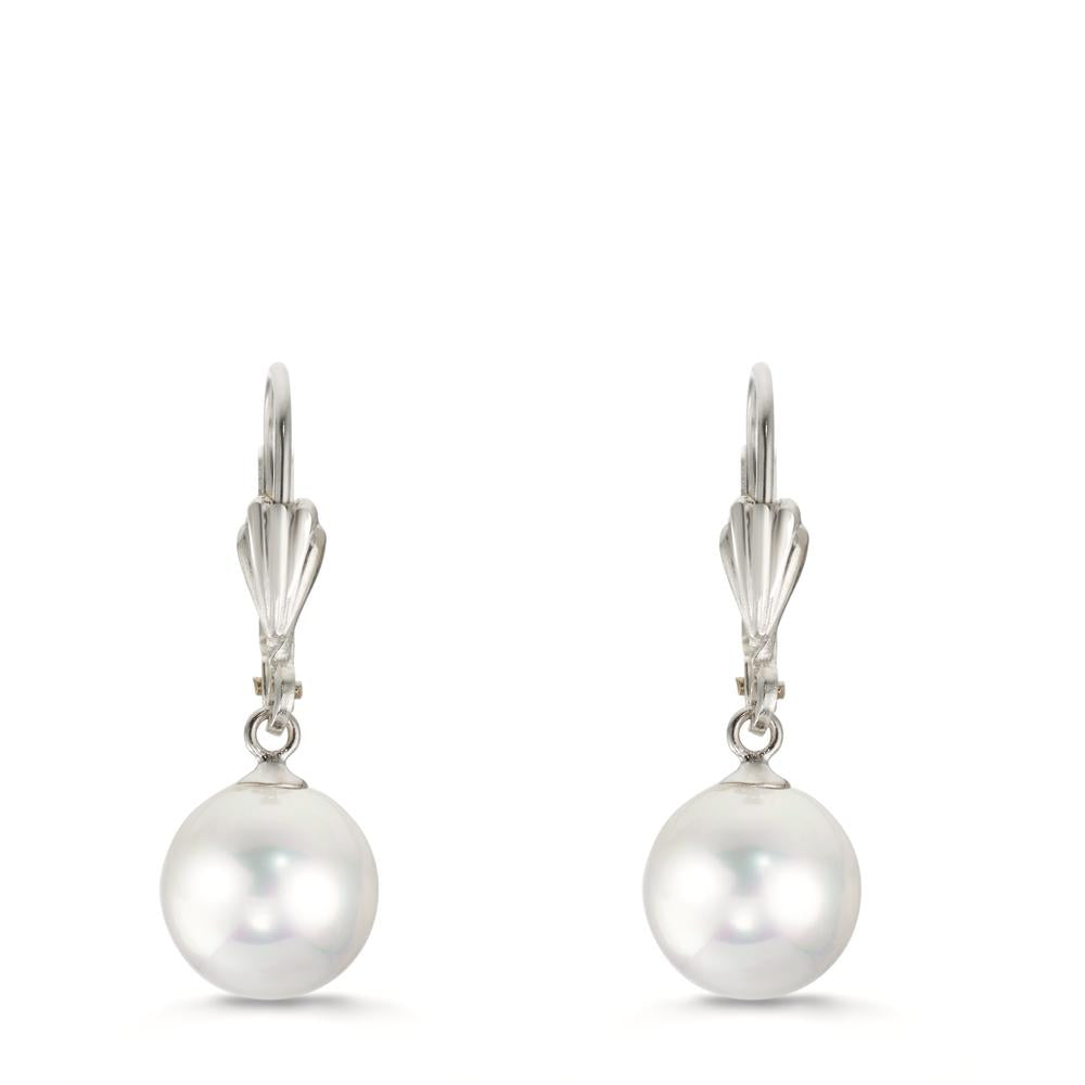 Ohrhänger antiallergisch shining Pearls Rund, 2 Perlen, 9 mm