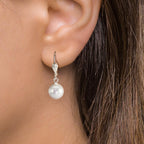 Ohrhänger antiallergisch shining Pearls Rund, 2 Perlen, 9 mm