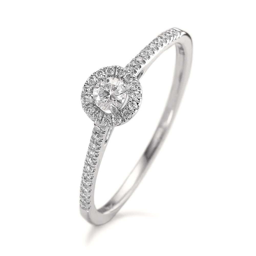 Solitärring 750/18 K vitguld diamant 0.21 ct, w-si