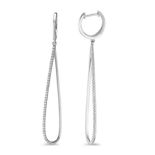 Ohrhänger 750/18 K Weissgold Diamanten 0.29 ct, w-si