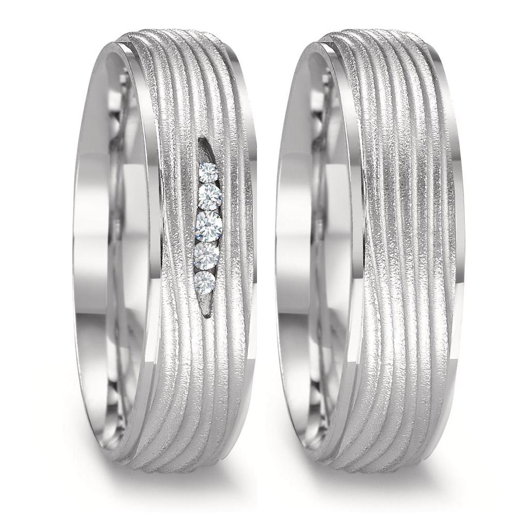 Partnerring 750/18 K vitguld