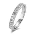 Minnesring 750/18 K vitguld diamant 0.25 ct, 15 stenar, [Brillant], w-si