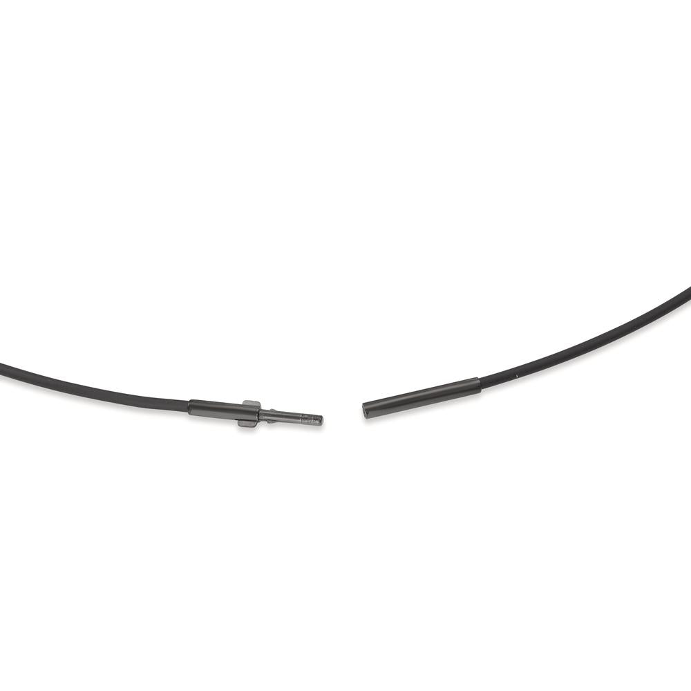 Kautschuk Collier Nexus Ø1.4mm mit schwarzem Clipverschluss, 42cm
