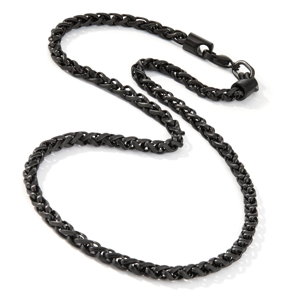 Halskette Trill Ultra Black aus Edelstahl Ø 4,5 mm