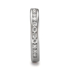 Memory ring 18k White Gold Diamond 0.51 ct, 15 Stones, w-si