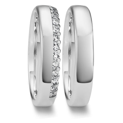 Alliance Or blanc 18K