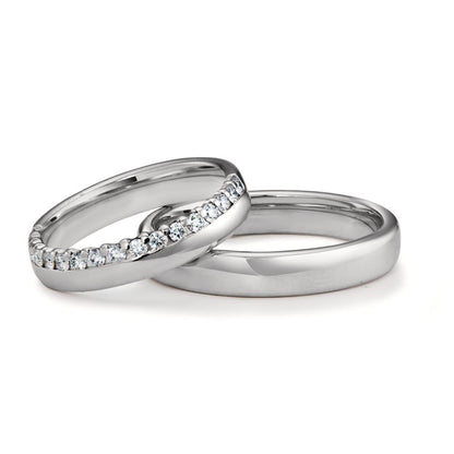 Alliance Or blanc 18K