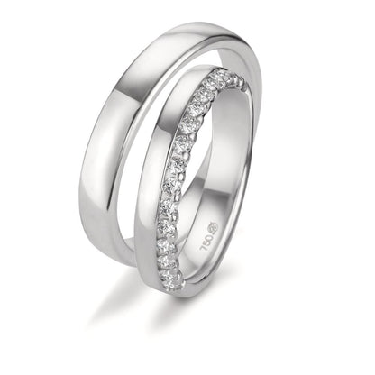 Alliance Or blanc 18K