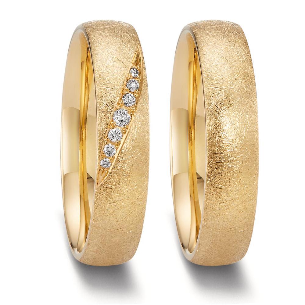 Partnerring 750/18 K gult guld