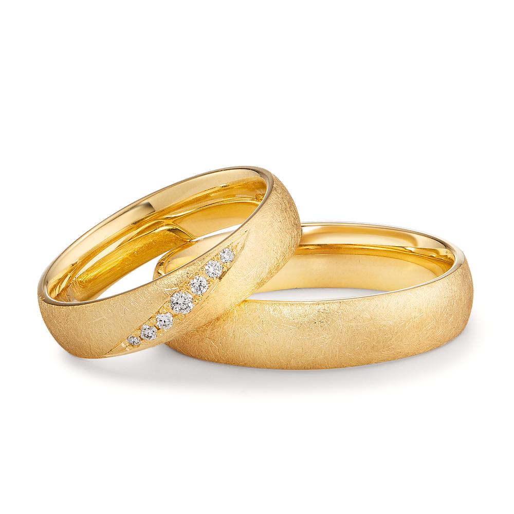 Partnerring 750/18 K gult guld