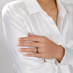 Ring 14k Red Gold, 14k White Gold, Carbon