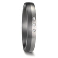 Anello del partner 999 Tantalio, Platino 950 Diamante 0.03 ct, 3 pietra, w-si