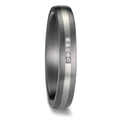 Anello del partner 999 Tantalio, Platino 950 Diamante 0.017 ct, 5 pietra, w-si
