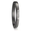 Anello del partner 999 Tantalio, Platino 950 Diamante 0.035 ct, 5 pietra, w-si