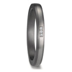 Alliance Tantale 999, Platine 950 Diamant 0.01 ct, 3 Pierres, w-si