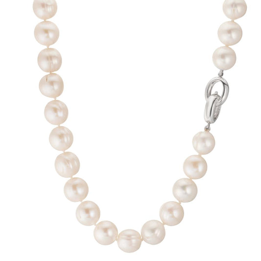 Collana Argento Perla coltivata d'acqua dolce bianco, 12 mm 48 cm