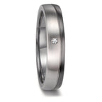 Anillo de pareja 999 tantalio, 950 platino Diamante 0.02 ct, w-si