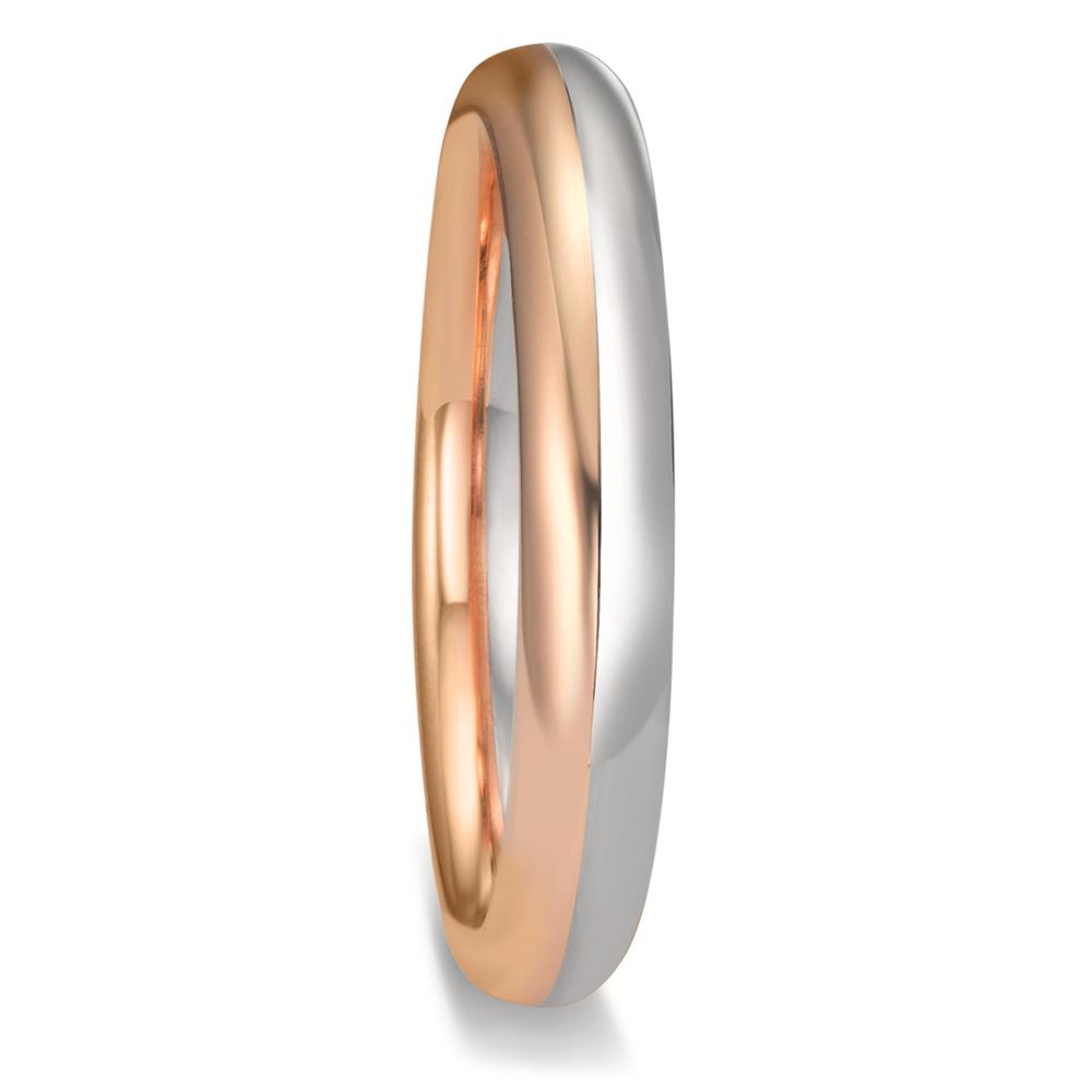 Anello del partner Oro bianco 750/18 carati, Oro rosa 750/18 carati